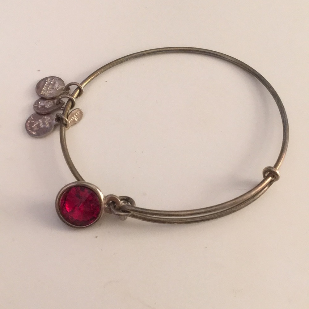 ❤️Alex and Ani Red January Birthstone Gem bracelet